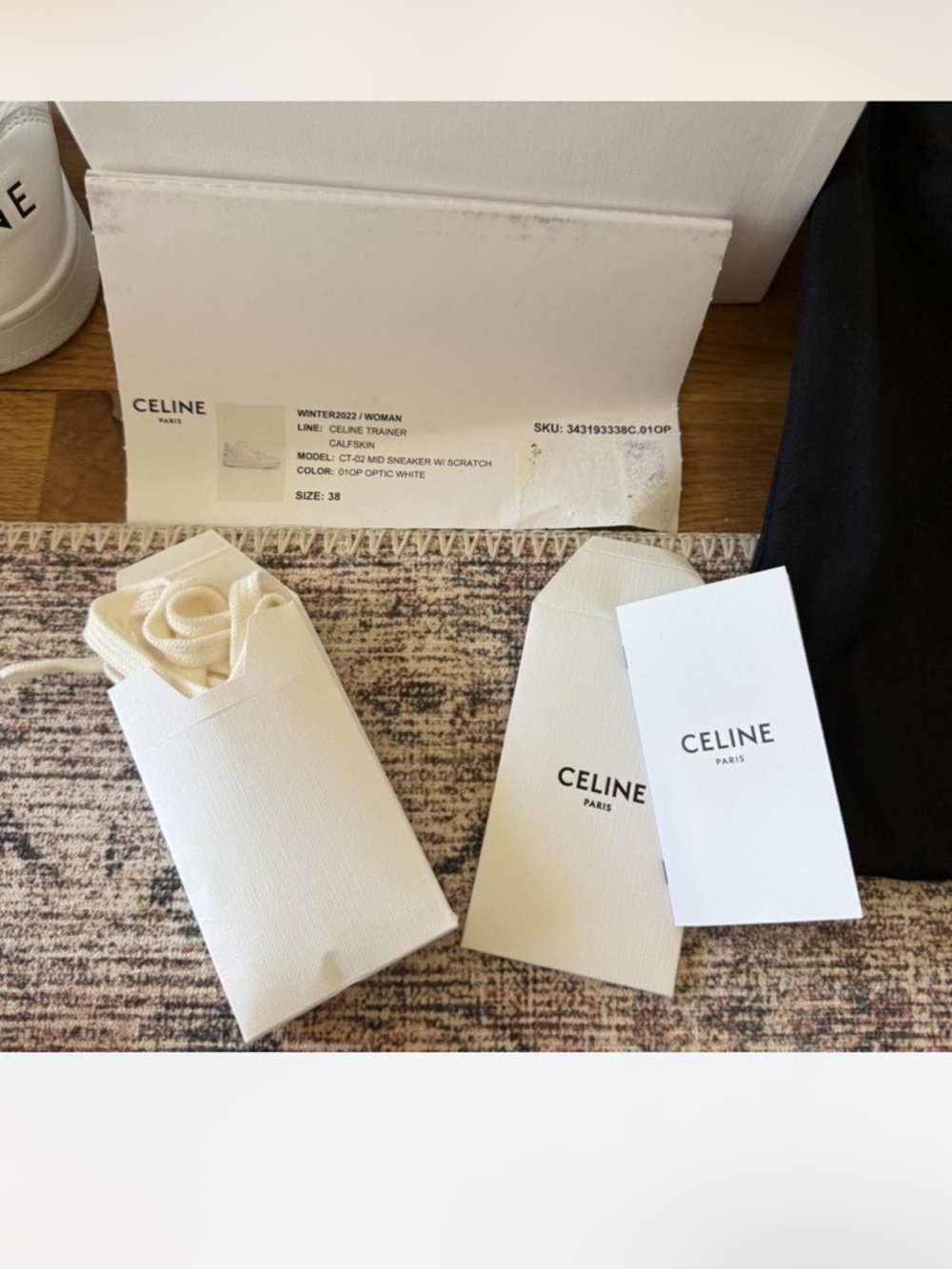 Celine CT-02 Trainer in Optic White - Picture 5 of 7